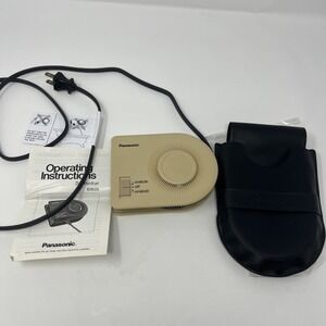 RARE VINTAGE PANASONIC DISC Travel PORTABLE HAIR DRYER Tan MODEL 400watts EH626
